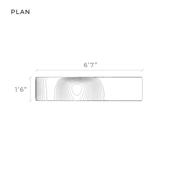 LOOP seater, diagram 1, plan view