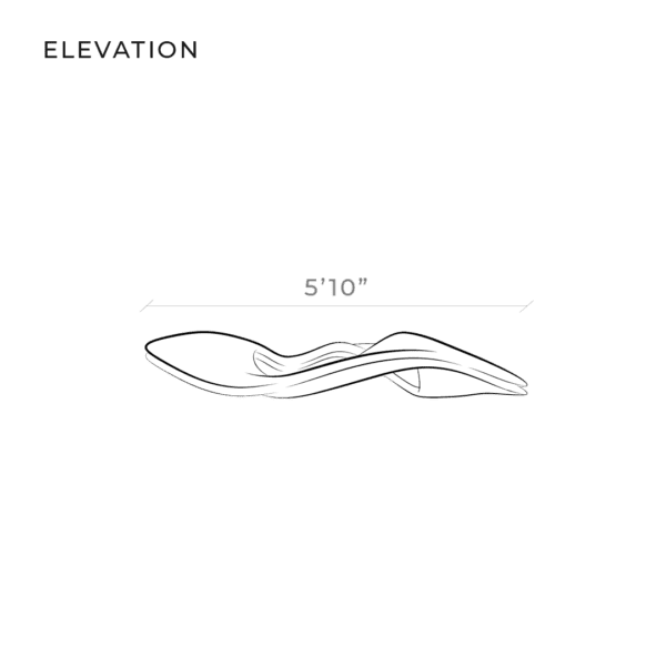 LOOP chandelier, diagram 1, elevation