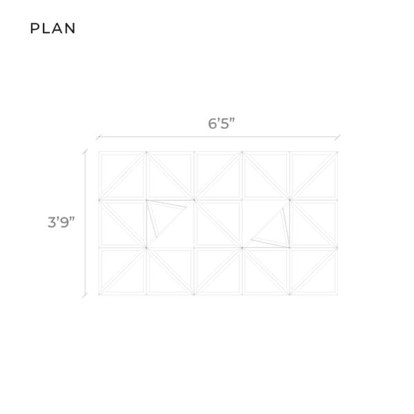 EDGE table, diagram 1, plan view