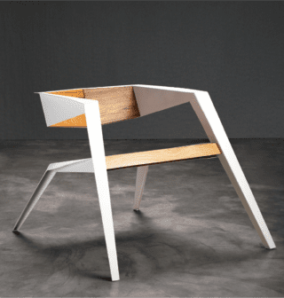 EDGE chair, front elevation