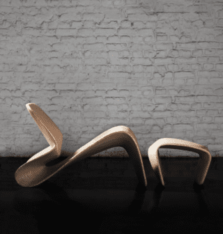 LOOP lounger, side elevation photograph