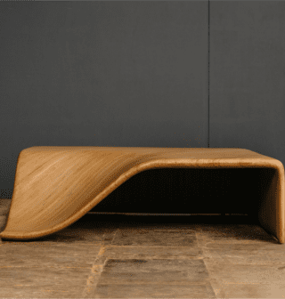 LOOP toe table , front elevation photograph