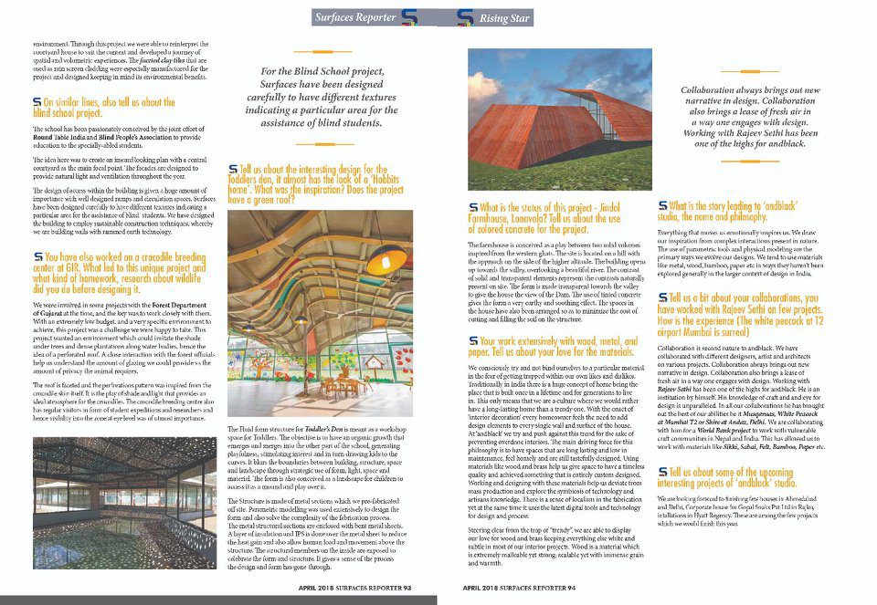 andblack studio are the rising star architects in India, Surface Reporter - page 1 