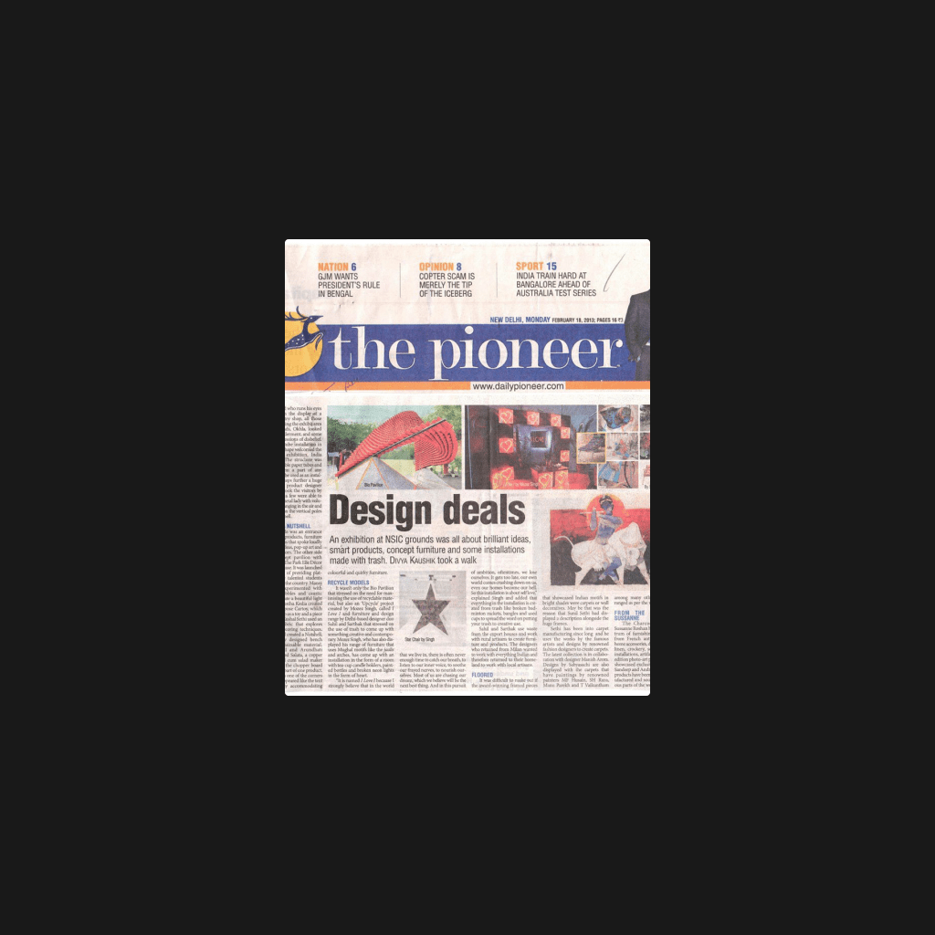 The Pioneer 2013, February edition cover